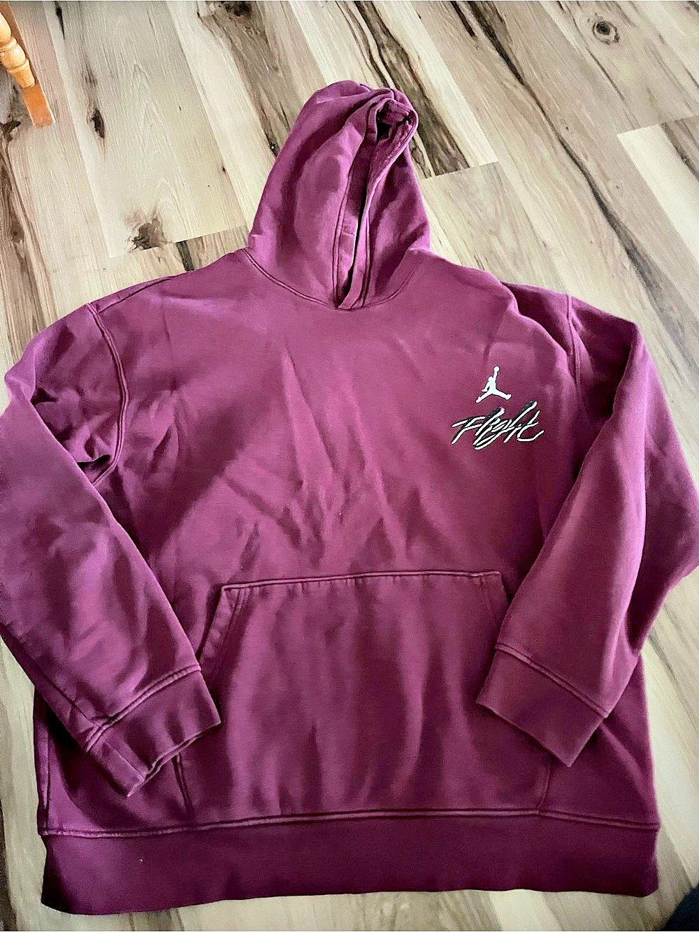 Jordan Flight Fleece Pullover Hoodie Purple XL